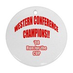 Western Conference Champions Round Ornament (Two Sides)