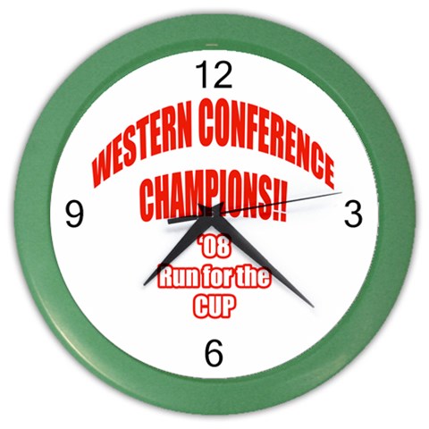 Western Conference Champions Color Wall Clock from ArtsNow.com Front