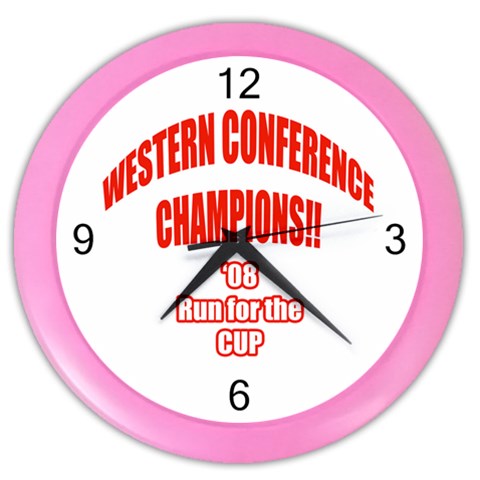 Western Conference Champions Color Wall Clock from ArtsNow.com Front