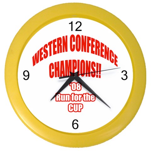 Western Conference Champions Color Wall Clock from ArtsNow.com Front