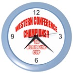 Western Conference Champions Color Wall Clock