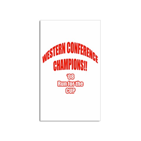 Western Conference Champions Sticker (Rectangular) from ArtsNow.com Front