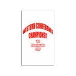 Western Conference Champions Sticker (Rectangular)