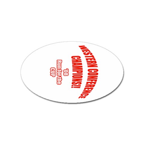 Western Conference Champions Sticker Oval (100 pack) from ArtsNow.com Front