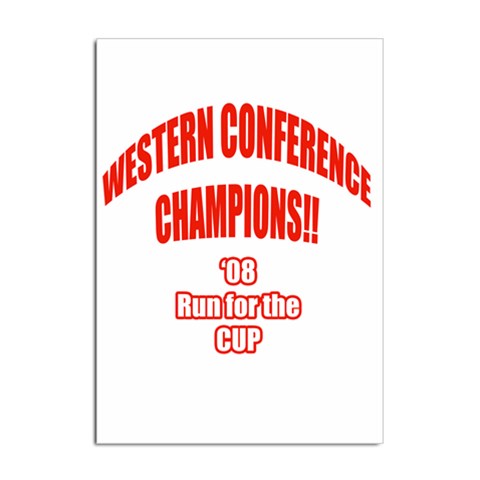 Western Conference Champions Sticker A4 (10 pack) from ArtsNow.com Front