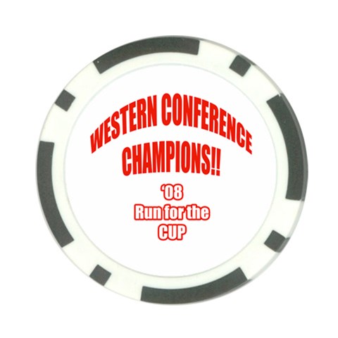 Western Conference Champions Poker Chip Card Guard from ArtsNow.com Front