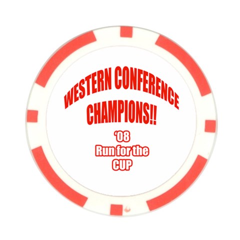 Western Conference Champions Poker Chip Card Guard from ArtsNow.com Front