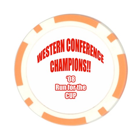 Western Conference Champions Poker Chip Card Guard from ArtsNow.com Front