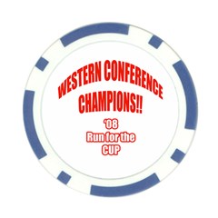 Western Conference Champions Poker Chip Card Guard from ArtsNow.com Front