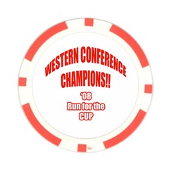 Western Conference Champions Poker Chip Card Guard from ArtsNow.com Back