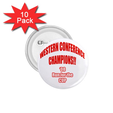 Western Conference Champions 1.75  Button (10 pack)  from ArtsNow.com Front