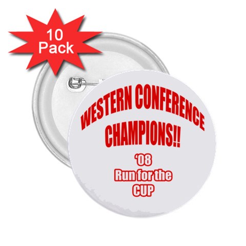 Western Conference Champions 2.25  Button (10 pack) from ArtsNow.com Front