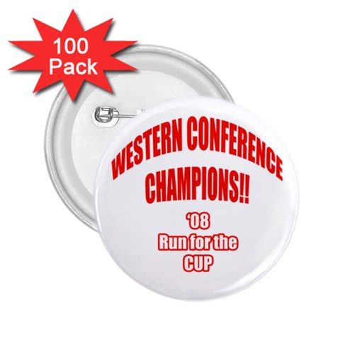 Western Conference Champions 2.25  Button (100 pack) from ArtsNow.com Front