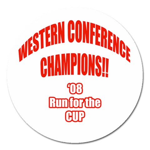 Western Conference Champions Magnet 5  (Round) from ArtsNow.com Front