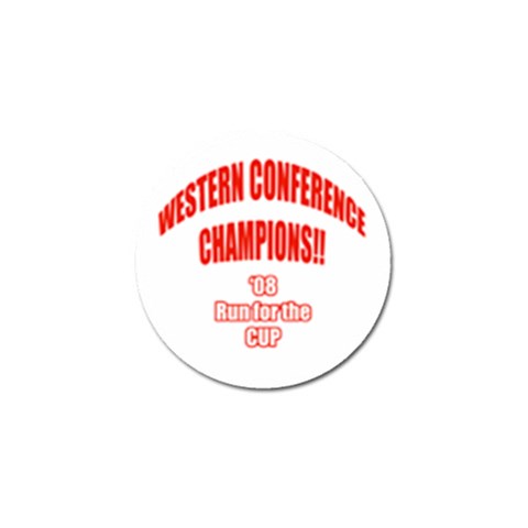 Western Conference Champions Golf Ball Marker from ArtsNow.com Front