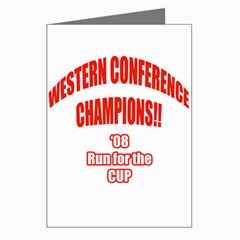 Western Conference Champions Greeting Cards (Pkg of 8) from ArtsNow.com Left