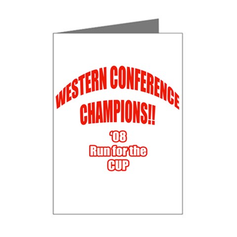 Western Conference Champions Mini Greeting Card from ArtsNow.com Left