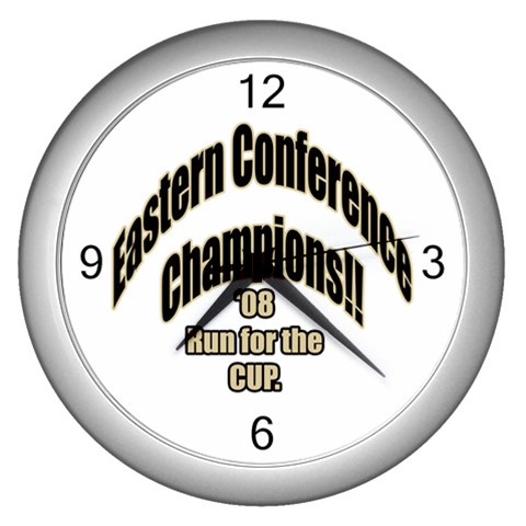 Eastern Conference Champions Wall Clock (Silver) from ArtsNow.com Front