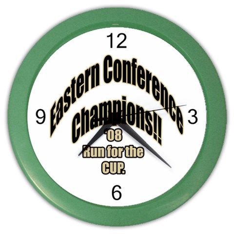 Eastern Conference Champions Color Wall Clock from ArtsNow.com Front