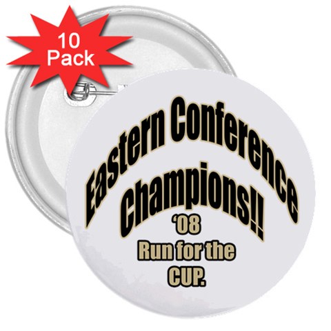 Eastern Conference Champions 3  Button (10 pack) from ArtsNow.com Front