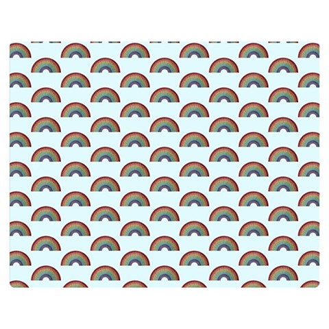 Rainbow  One Side Premium Plush Fleece Blanket (Medium) from ArtsNow.com 60 x50  Blanket Front