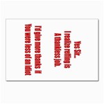 Thankless Job!! Postcard 4 x 6  (Pkg of 10)