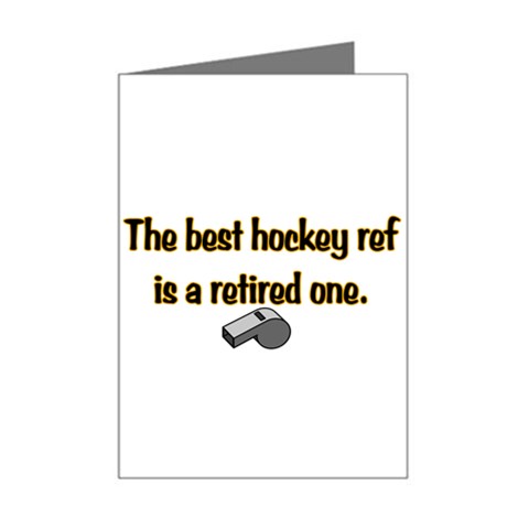 Retired Ref Mini Greeting Card from ArtsNow.com Left