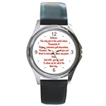 Referee Round Metal Watch