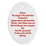 Referee Ornament (Oval)