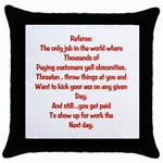 Referee Throw Pillow Case (Black)