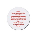 Referee Rubber Coaster (Round)