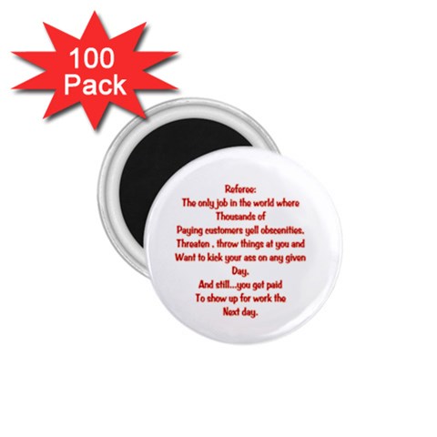 Referee 1.75  Magnet (100 pack)  from ArtsNow.com Front