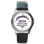 Edmonton s Losers Round Metal Watch