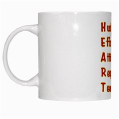 Heart Acronym White Mug from ArtsNow.com Left