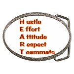 Heart Acronym Belt Buckle