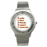 Heart Acronym Stainless Steel Watch