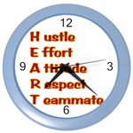 Heart Acronym Color Wall Clock