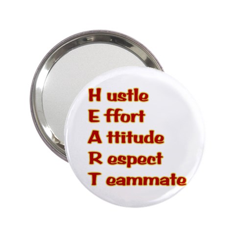 Heart Acronym 2.25  Handbag Mirror from ArtsNow.com Front