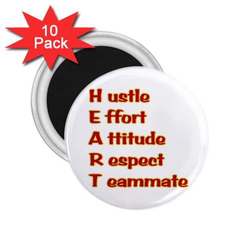 Heart Acronym 2.25  Magnet (10 pack) from ArtsNow.com Front