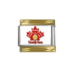 Canada s Game Gold Trim Italian Charm (9mm)