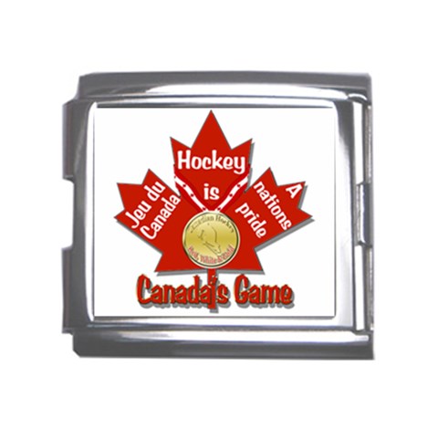 Canada s Game Mega Link Italian Charm (18mm) from ArtsNow.com Front