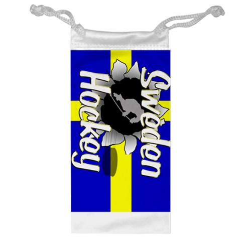 Sweden Hockey Jewelry Bag from ArtsNow.com Front