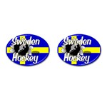 Sweden Hockey Cufflinks (Oval)