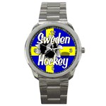 Sweden Hockey Sport Metal Watch