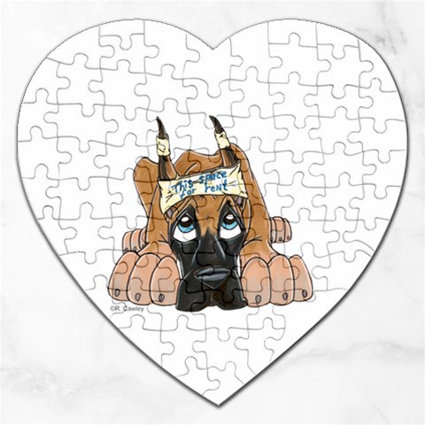 CF Pup space for rent Jigsaw Puzzle (Heart) from ArtsNow.com Front