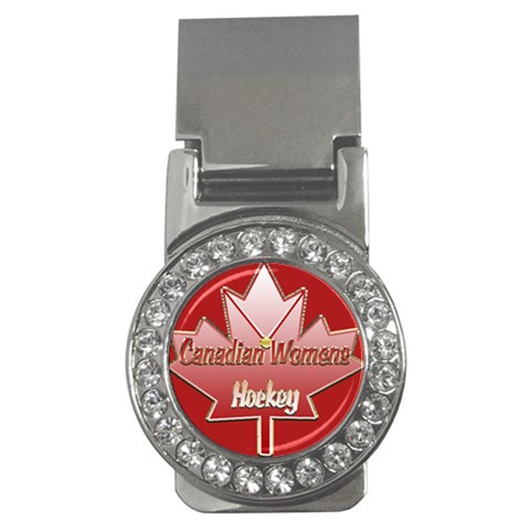 Canadian Women s Hockey Money Clip (CZ) from ArtsNow.com Front