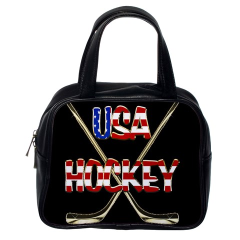 USA Hockey Classic Handbag (Two Sides) from ArtsNow.com Back