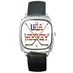 USA Hockey Square Metal Watch