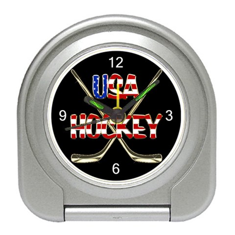 USA Hockey Travel Alarm Clock from ArtsNow.com Front