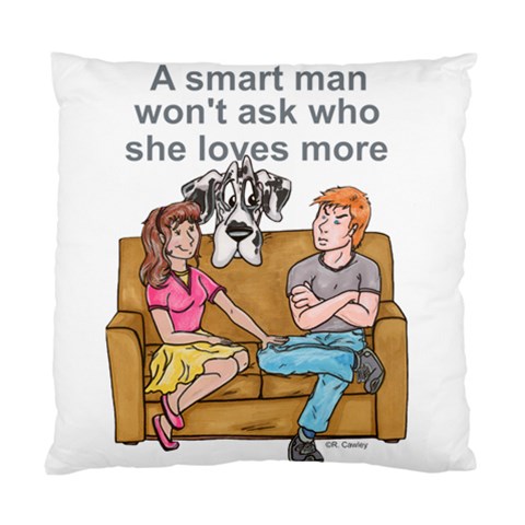 NH Smart Man Cushion Case (Two Sides) from ArtsNow.com Back